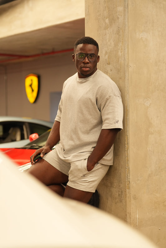 Men's Pull On Shorts | Grey Melange