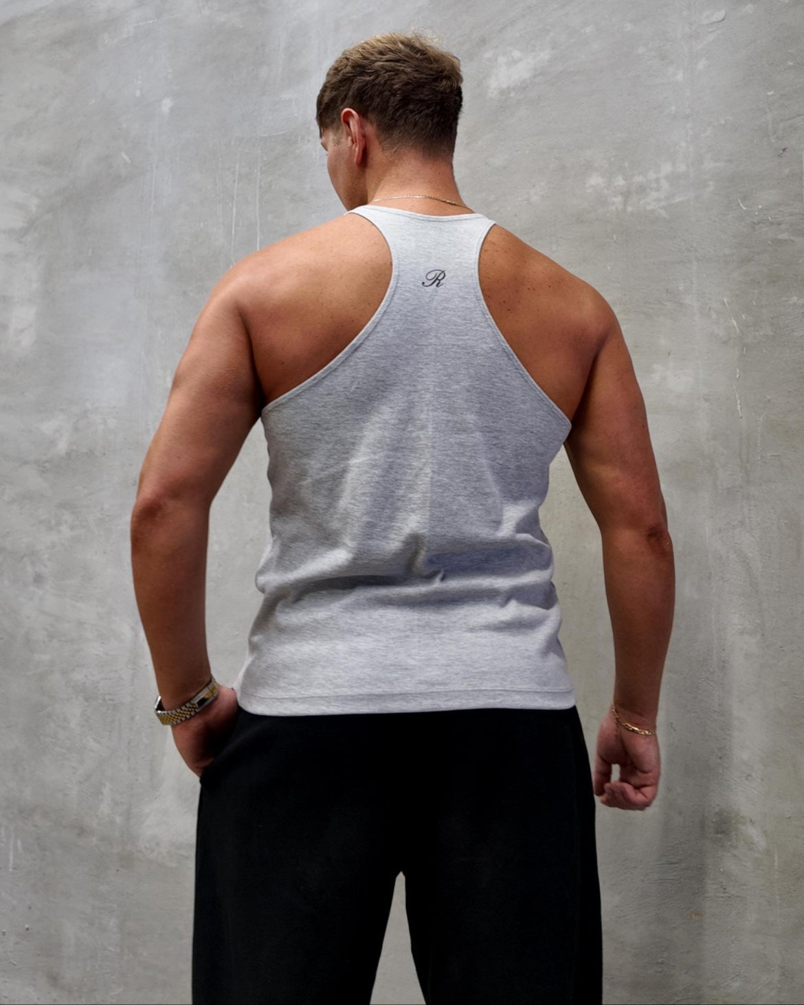 Men's Stringer | Grey Melange